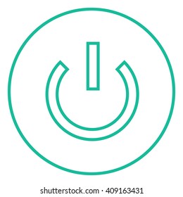 Power button line icon.
