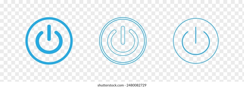Power button. Log out icon vector with simple design. power button icon. Eps 10.