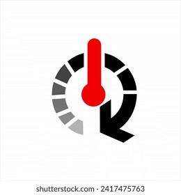 Power button logo design with buffering concept.