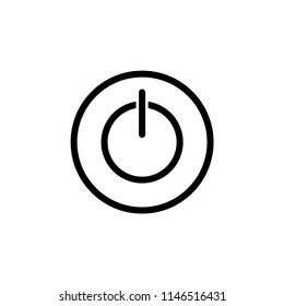 power button - media icon vector