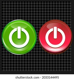 power button on the background