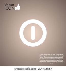 Power button on the background. Made in vector