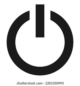 Power button, on and off icon. Shut down vector illustration