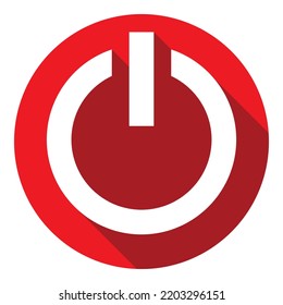 Power button, on and off icon. Shut down vector illustration