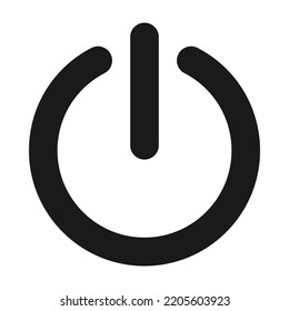 Power button, on and off icon. Shut down vector illustration