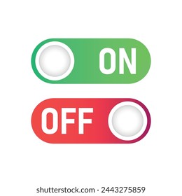 Power button on off icon illustration