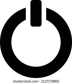 Botón de encendido desactivado y cierre la ilustración de diseño de iconos 