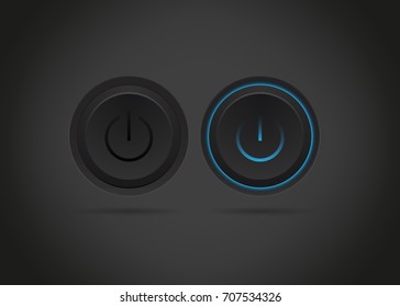 Power button on off switch icon