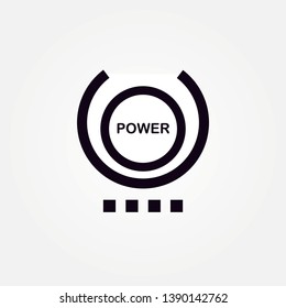 
power button outline single icon 