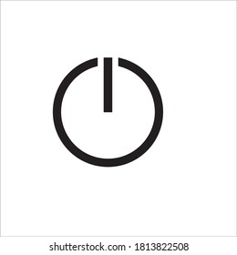 power button sign icon black