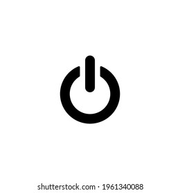 Power button sign icon. Shutdown icon symbol vector illustration