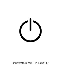 power button sign icon sign signifier vector