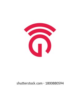 power button simple geometric stripes signal symbol logo vector