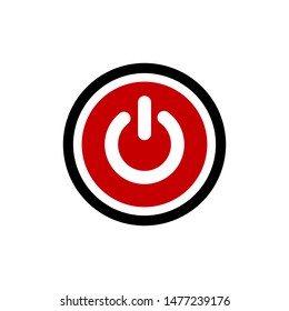 Power button swich turn on off icon vector symbol illustration