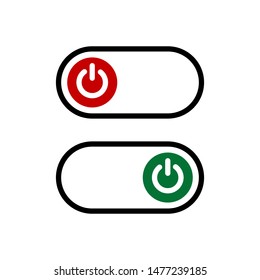 Power button swich turn on off icon vector symbol illustration