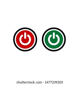 Power button swich turn on off icon vector symbol illustration