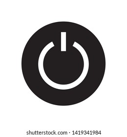power of button switch off power vector illustration simple