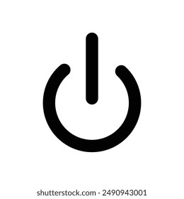 Power button symbol icon vector illustration. power button icon. simple icon for web or app design. on and off button icon. EPS file 5.
