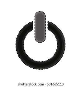 power button symbol isolated icon vector illustration design