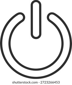 Ilustración vectorial de símbolo de Botón de energía, ícono blanco y negro, control de dispositivo electrónico, interfaz de tecnología, concepto de diseño de energía mínima Ilustración vectorial de símbolo de Botón de energía, ícono blanco y negro, control de dispositivo electrónico, interfaz de tecnología, concepto de diseño de energía mínima