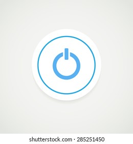 Power button. Vector
