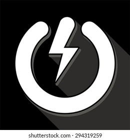 Power button, vector