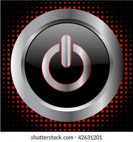 power button - vector