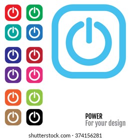 Power button Vector Art, Stock Vector