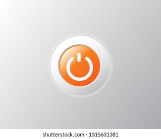 Power button vector design.