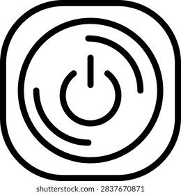 Power Button Vector Design Icon Style