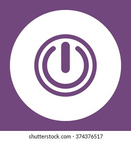 Power Button vector flat design