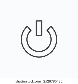 Power button vector flat icon set.eps