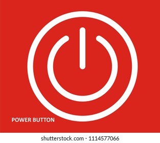 POWER BUTTON VECTOR ICON