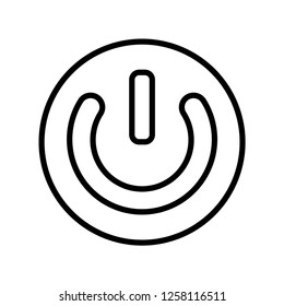 Power button vector icon
