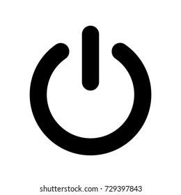 Power button vector icon.