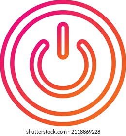 Power Button Vector Icon Design Illustration