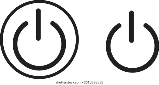 power button vector icon, on-off icon