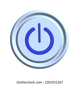 power button web icon on white background.