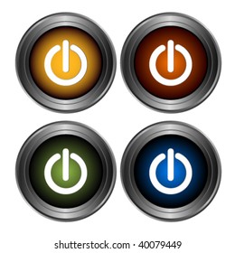 Power Buttons Stock Vector (Royalty Free) 40079449 | Shutterstock