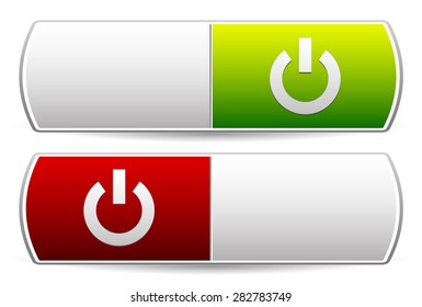 Power buttons vector