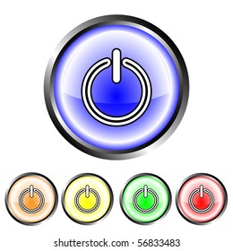 Power buttons - vector