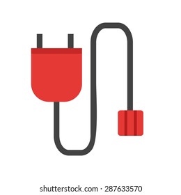 Power cable, HDMI, computer icon vector image. Can also be used for computer and hardware. Suitable for use on web apps, mobile apps and print media.