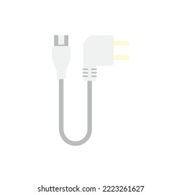 Power-Cable-Symbol in Farbe, einzeln auf weißem Hintergrund 