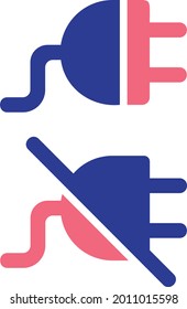 Power cable icons for various purposes