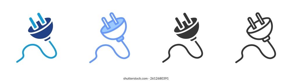 Power capping icon set multiple style collection