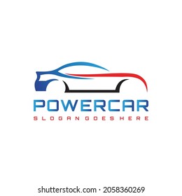Power car logo vector design 