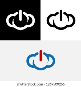 Power Cloud Simple Abstract Icon Logo