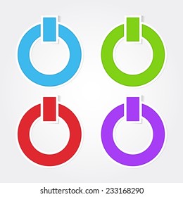 Power Colorful Vector Icon Design