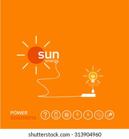 power concept background design of photovoltaic solar system layout for poster flyer cover brochure