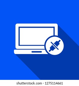 Power connection icon with shadow , sign design